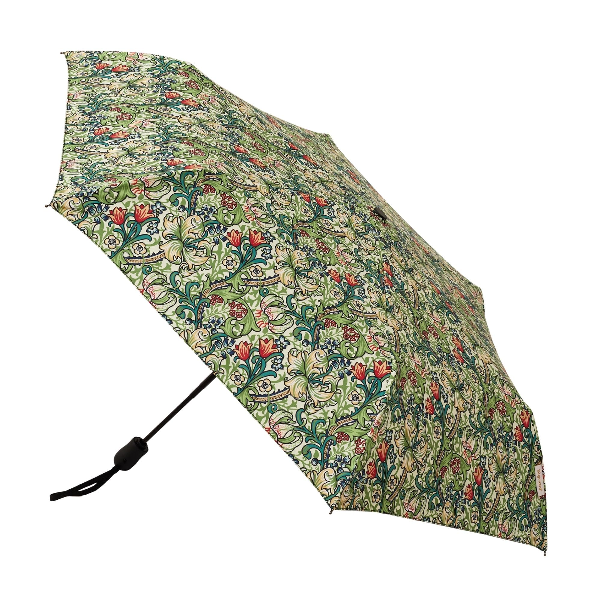 Signare Tapestry Automatic Folding Umbrella (UM-AUTO-) (Golden Lily)