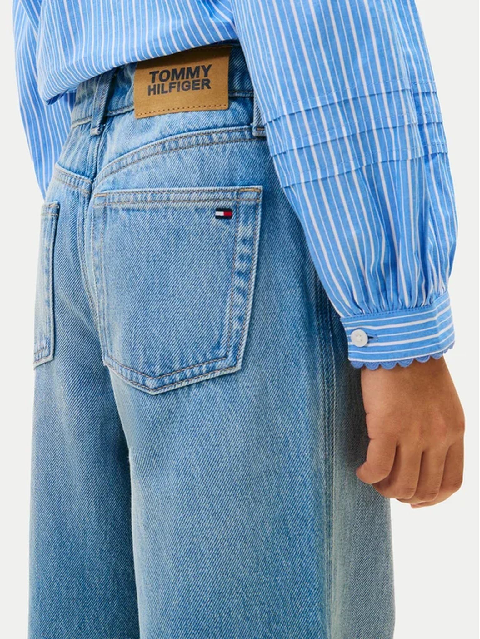 Tommy Hilfiger Mädchen Locker Mabel Wide Leg Light Jeans Kg0kg08963