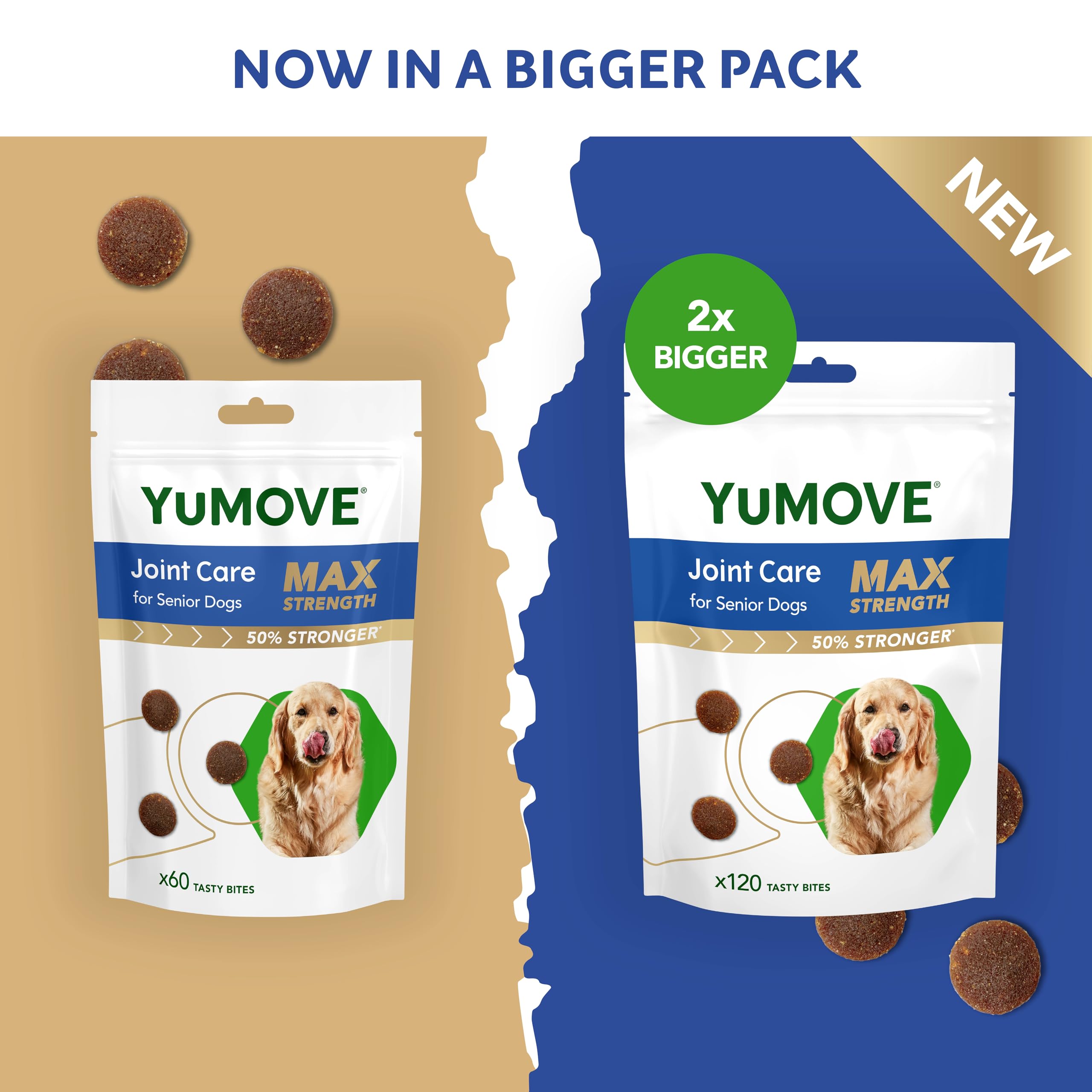 YuMOVE Max Strength Joint Supplement for Senior Dogs Essential Dog Hip and Joint Aid for Senior Dogs with Glucosamine Chondroitin - Image 2