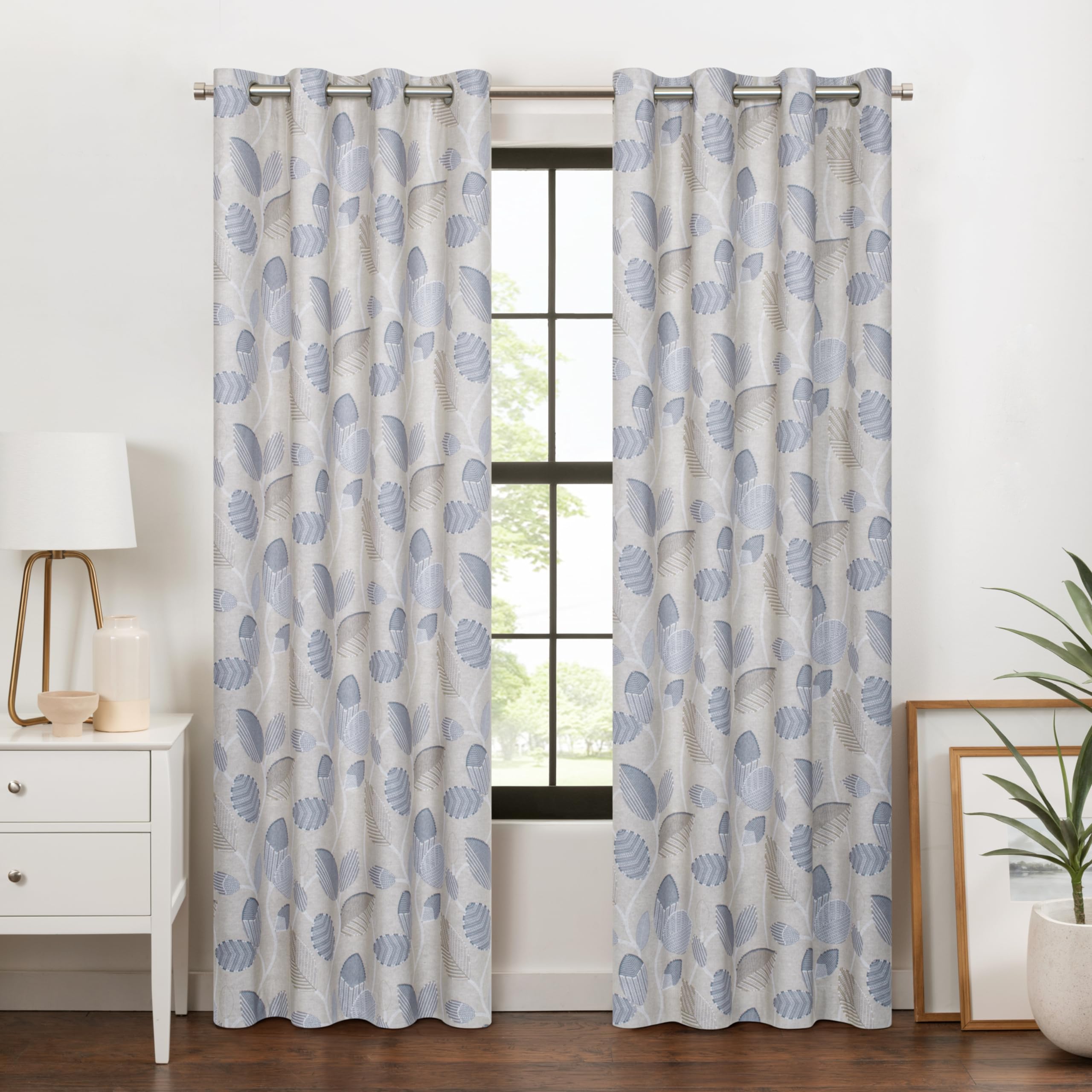 Rideau 100% occultant Larissa 127x213 cm isolation thermique