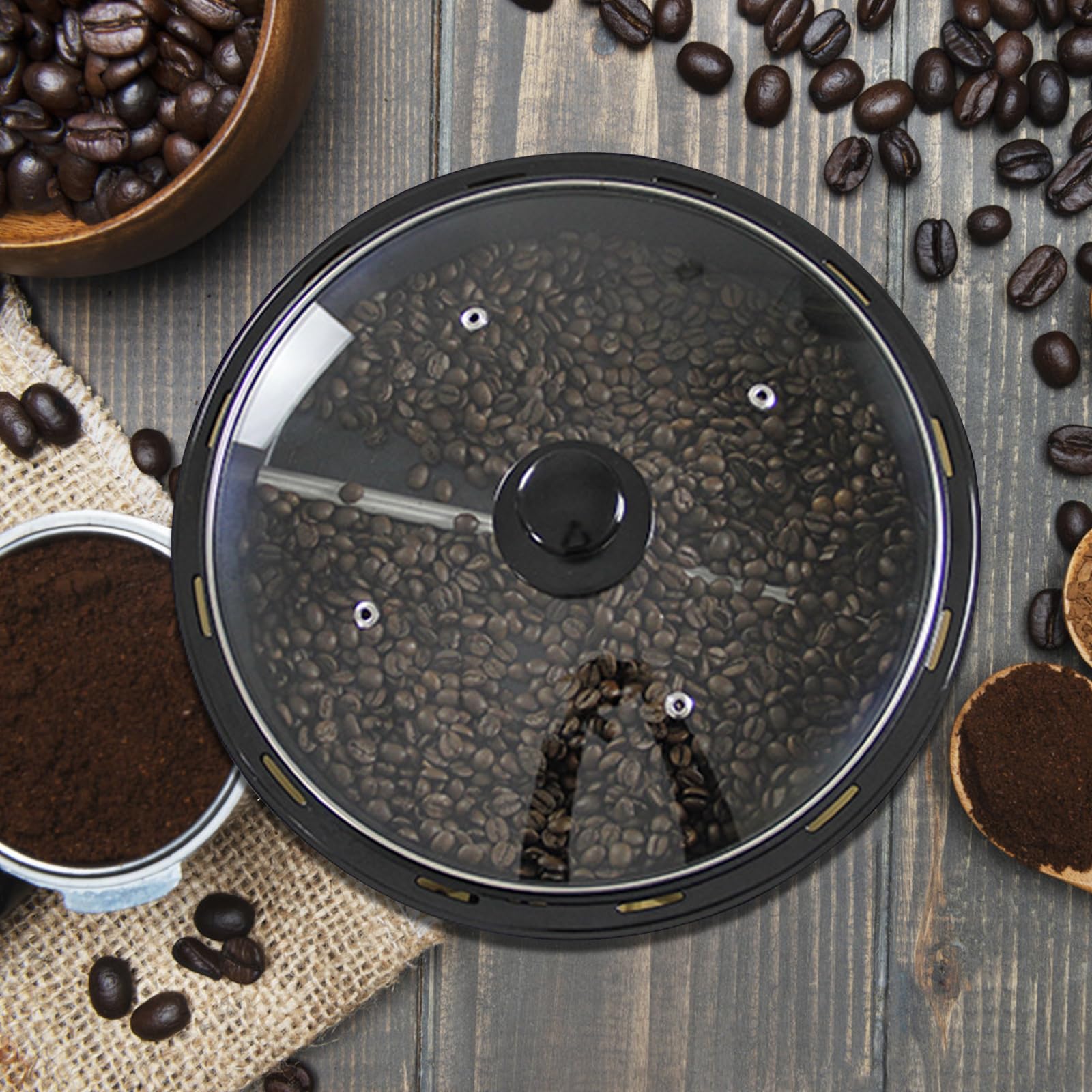 Torréfacteur de café électrique pour la maison, 1200 W, multifonction, réglage de la température, 0-240 °C, pour la cuisson des grains de café