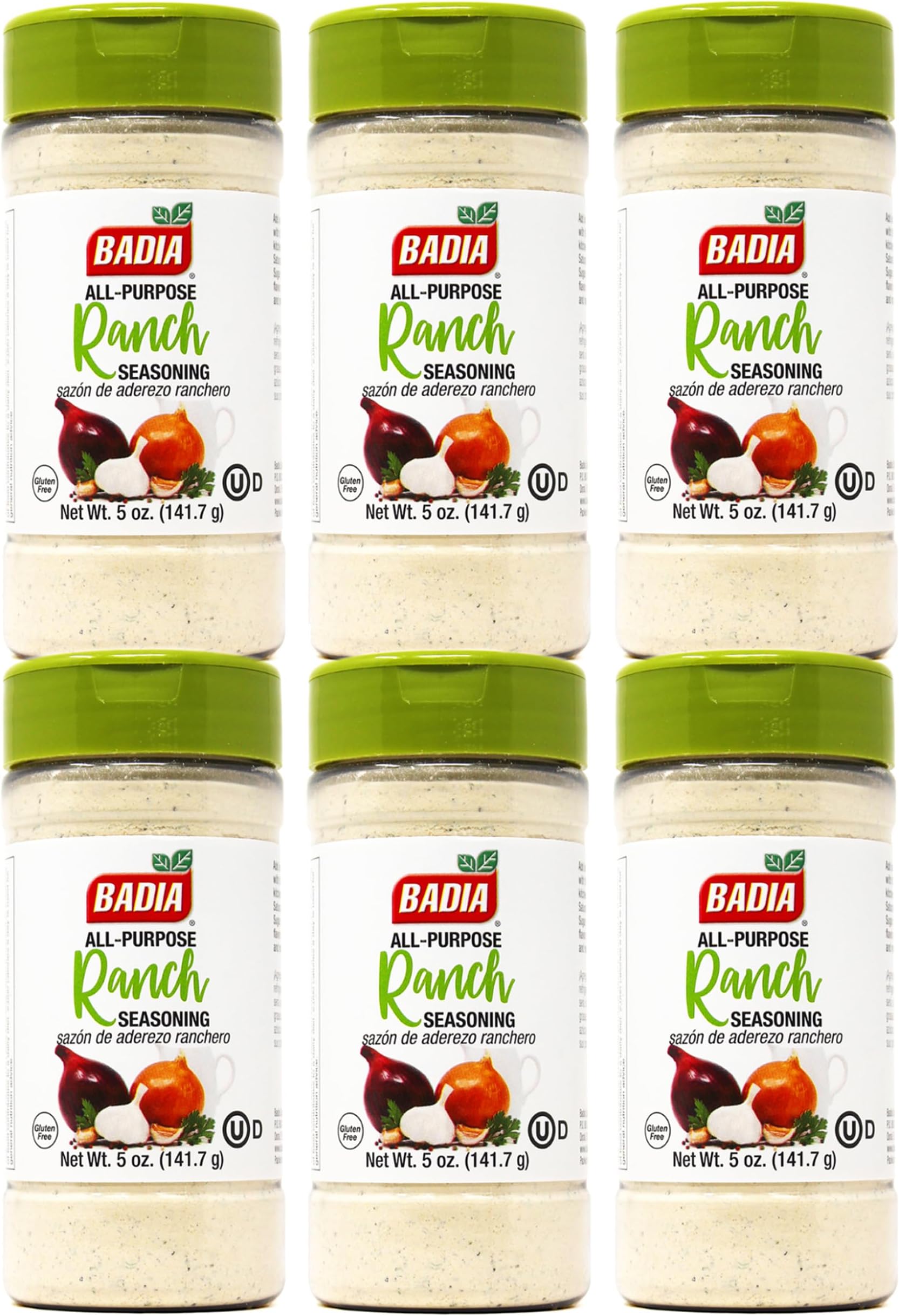 Badia Ranch Seasoning Powder, 5 oz, All-Purpose Ranch Flavor (Pack of 6)