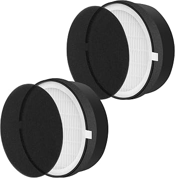 APPLIANCEMATES LV-H132 Replacement Filter for LEVOIT H132 Air Purifier, LV-H132-RF, 3-in-1 Efficient Filter, 2-Pack