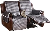 Vista 12 de LUFEIJIASHI Fundas antideslizantes para sofá reclinable de 2 plazas, fundas impermeables para sofá reclinable de 2 asientos, fundas de terciopelo