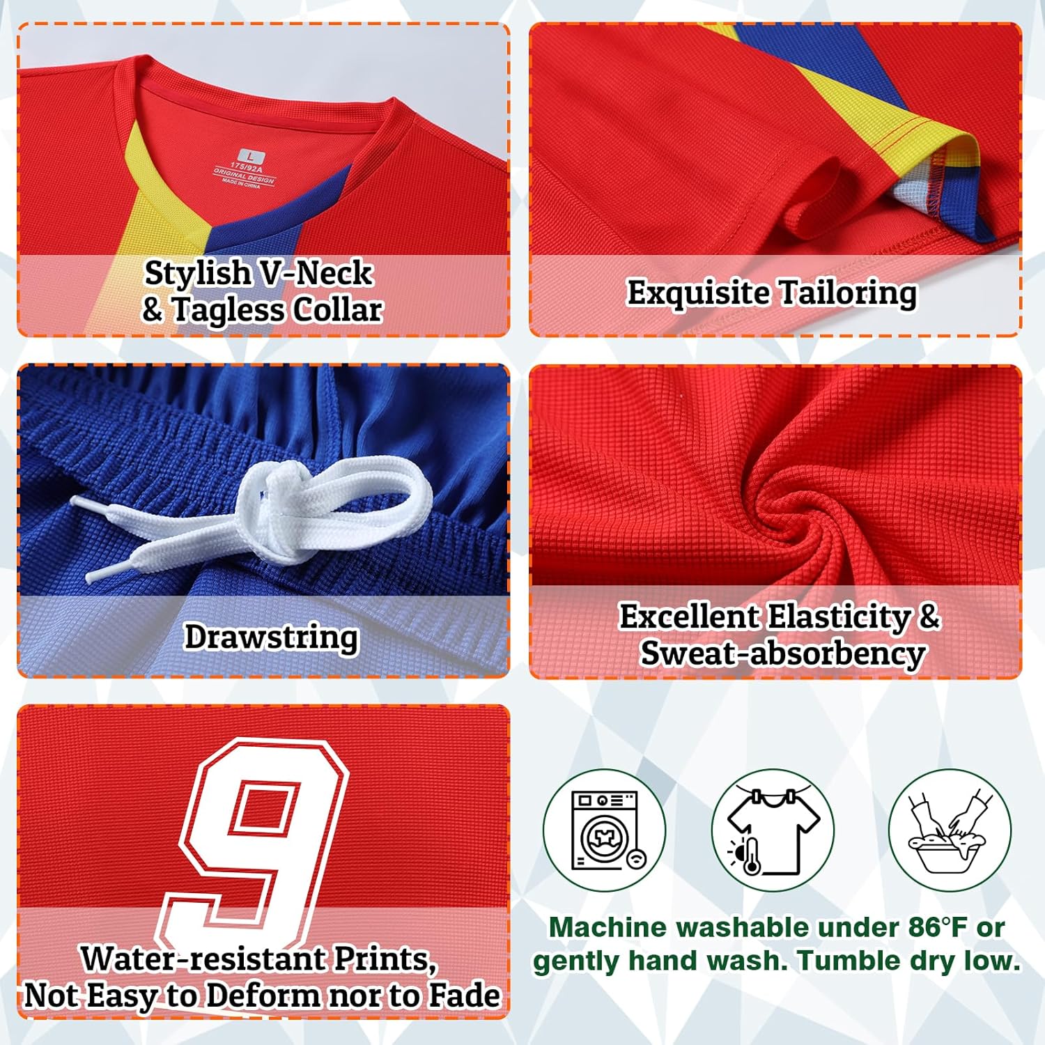 Custom Soccer Jersey, Personalized Soccer Kits with Your Name,Team Name,Number and Logo for Adults and Youth - Image 4