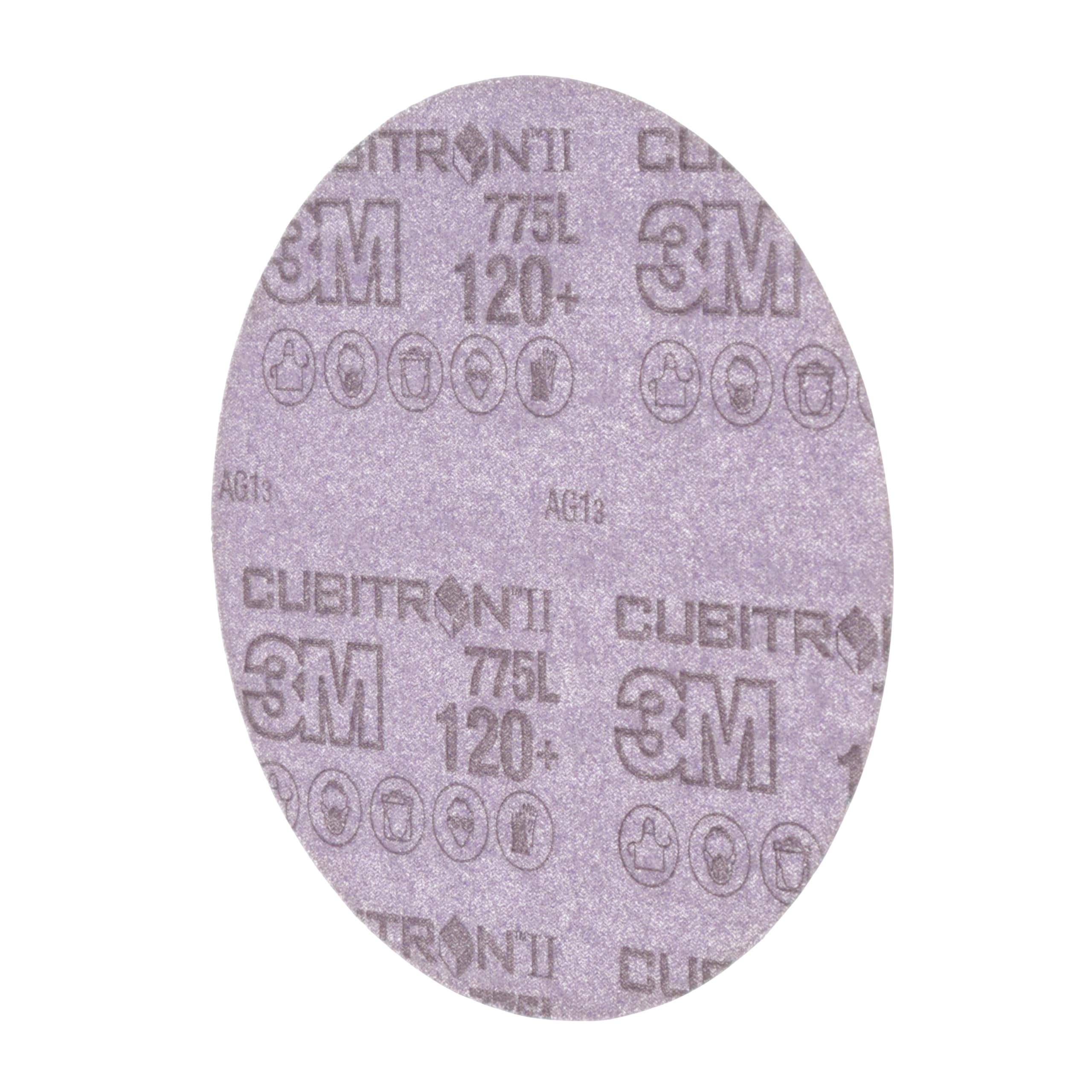3M Cubitron II Hookit - Disco antipolvo (775 L, 5 x NH, 5 agujeros, 120 + C, 250 por caja (50 unidades), 6, 50