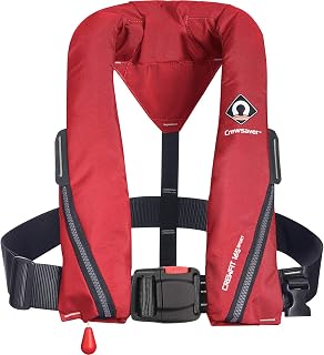 Crewsaver Boating and Sailing - Crewfit 165N Sport Manual Lifejacket - Red - Ideal for your everyday recreational
