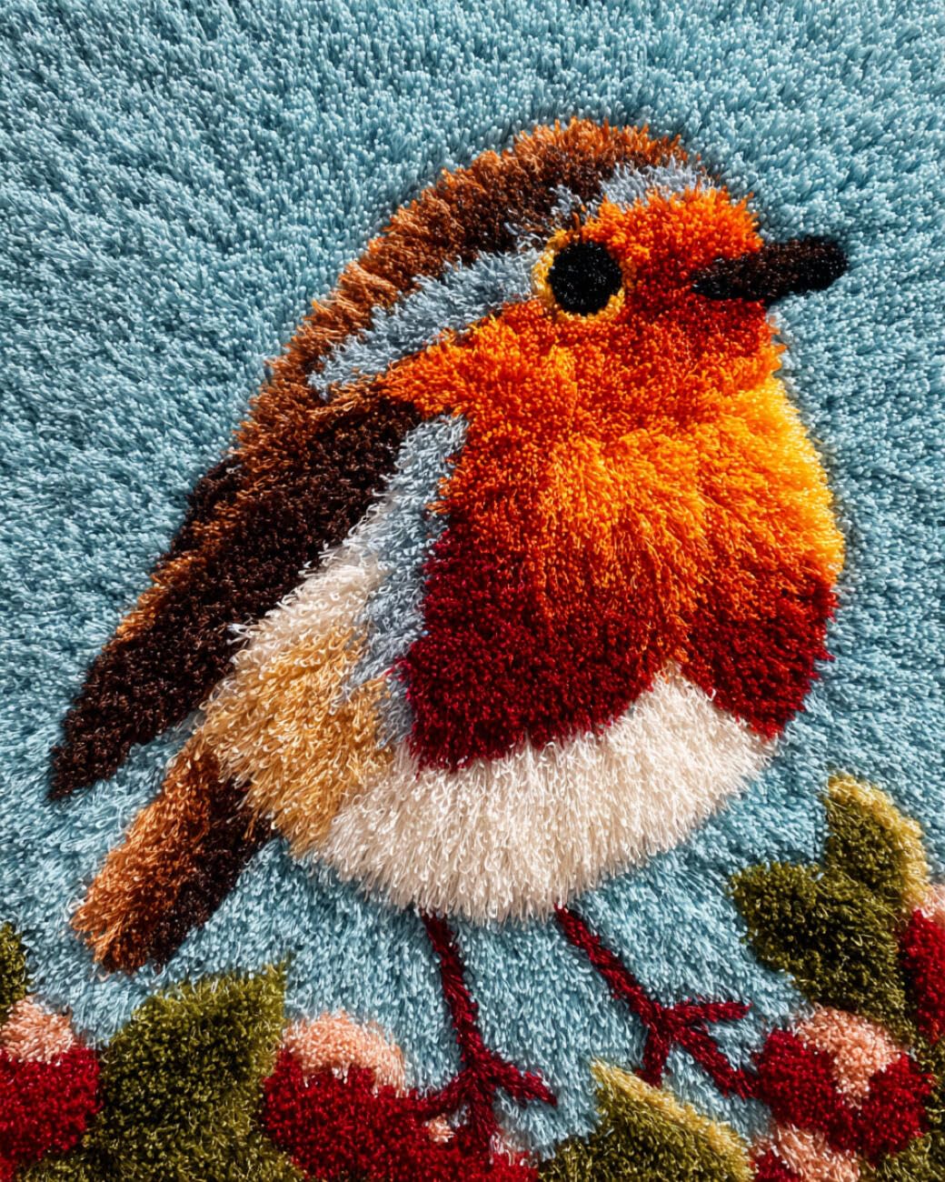Ambattery Y Ambatter Latch Hook Kits Carpet Cartoon Bird 85X115cm
