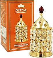 Vista 9 de Shubhkart Kuber - Juego de 6 lámparas de aceite profundo de latón macizo para puja y otros rituales religiosos Decoración del hogar, oficina