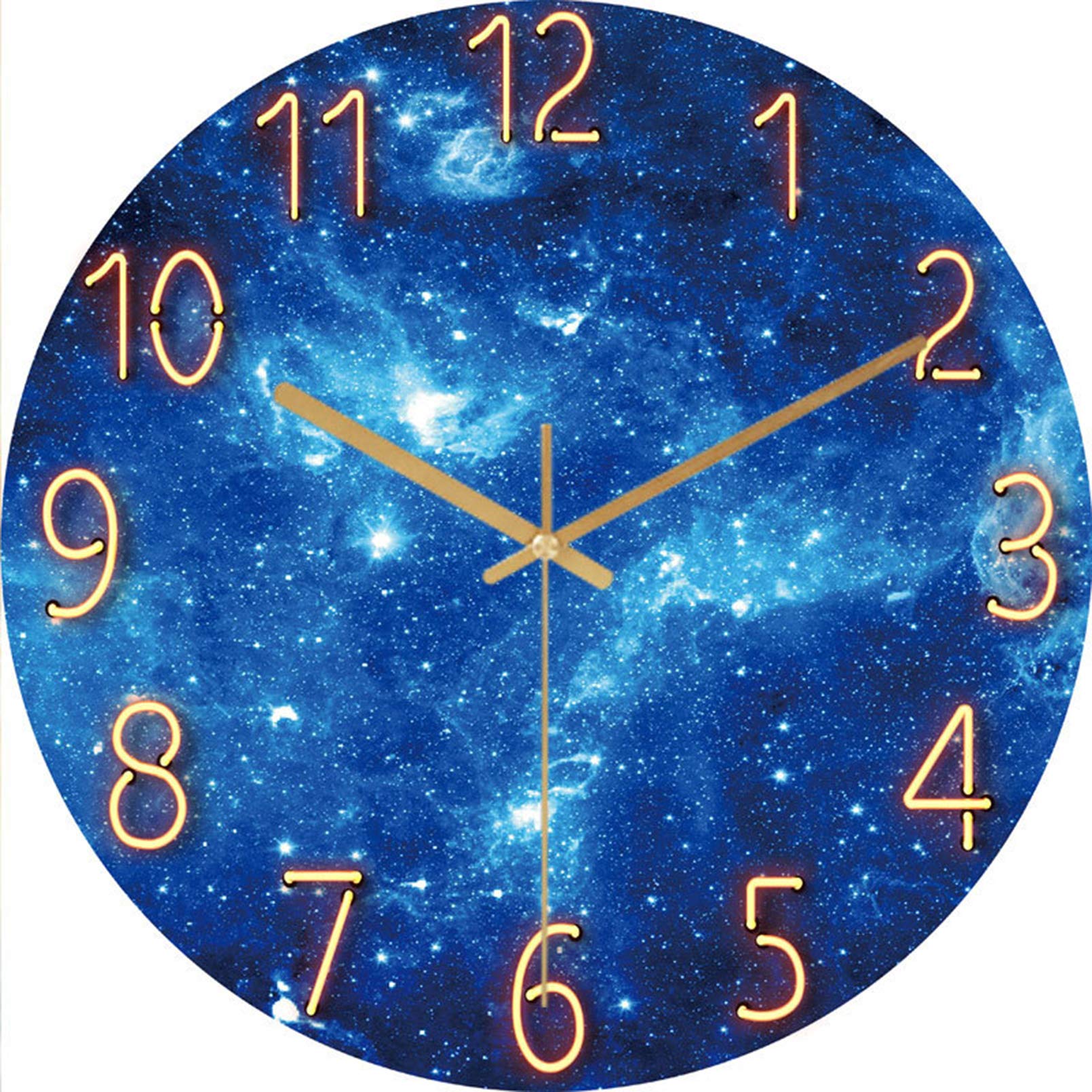 Horloge murale ciel étoilé en verre ZJ D design de personnalité