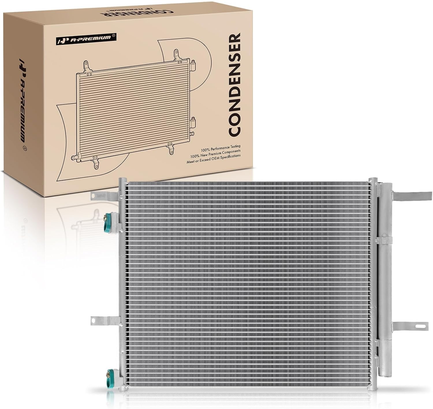 A-Premium Air Conditioning A/C Condenser Compatible with Chevrolet Camaro 2016-2024 & Cadillac CTS 2014/2016-2019, ATS 2013/2016-2019, 2.0L 2.5L 3.6L