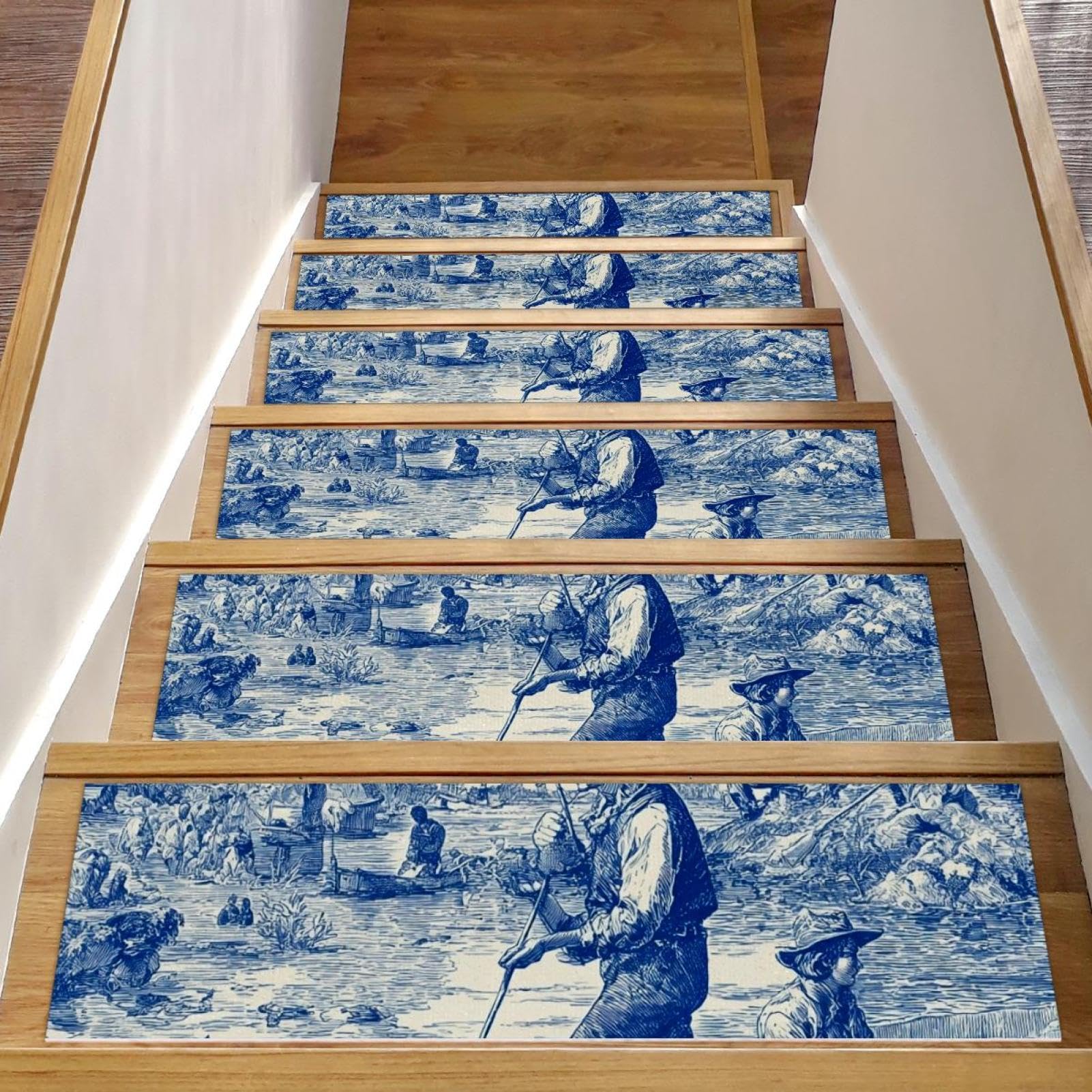 Tapis de marche d'escalier antidérapant pour intérieur sécurisé