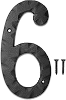 Vista 49 de NACH Números de casa para exterior, números de dirección negros de 5.5 pulgadas para casa - Número 3 - Números rústicos para exteriores