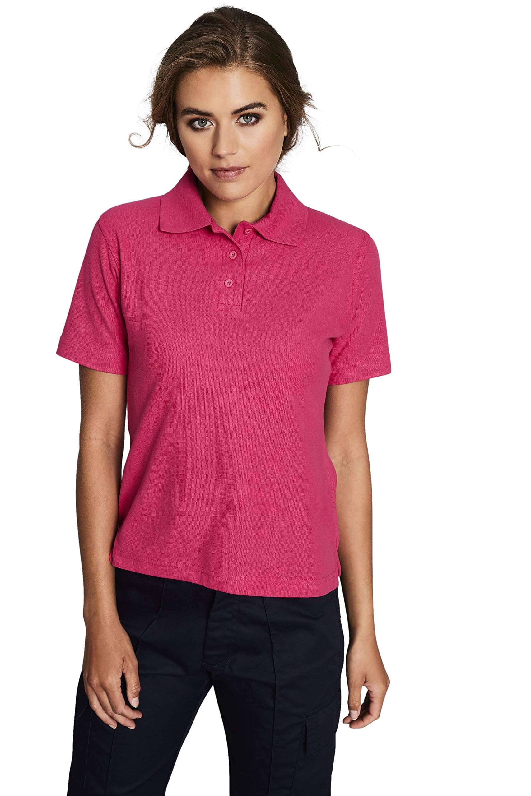 Uneek UC106 - Hot Pink - 3XL - 220 GSM - Ladies Polo Shirt XXXL Large
