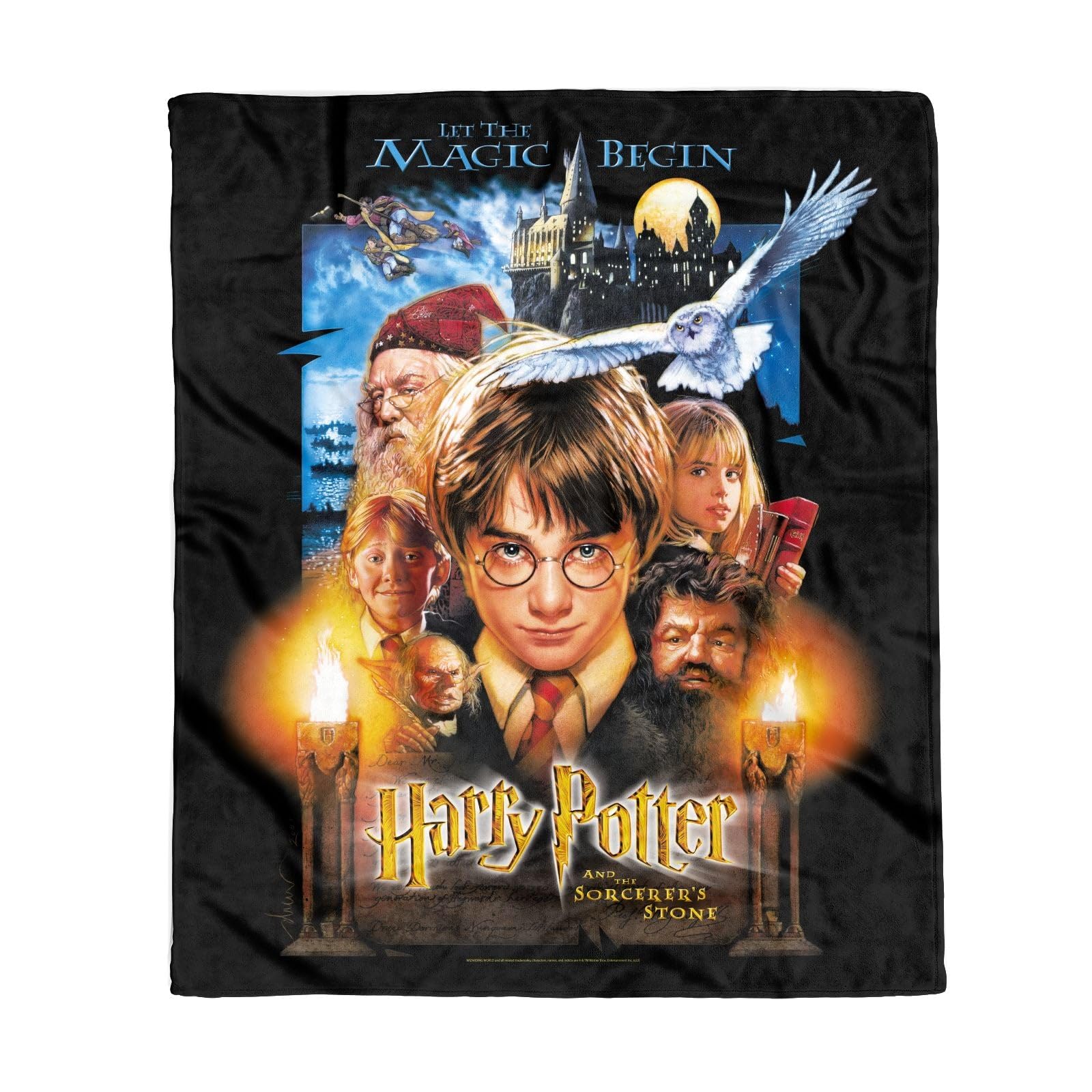 Zavvi Multi Harry Potter Sorcerer's Stone Fleece Blanket M