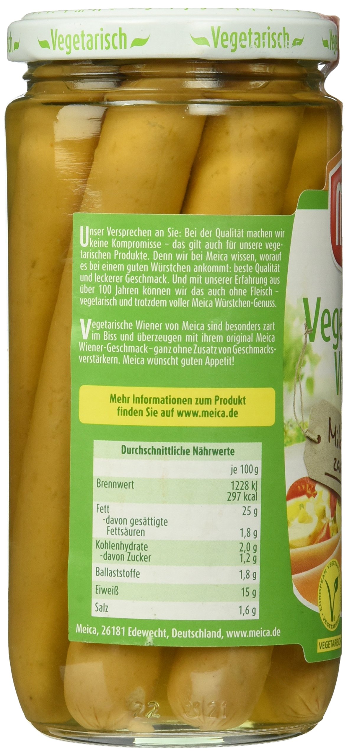 Meica 6 Vegetarische Wiener, 12er Pack (12 x 200 g)