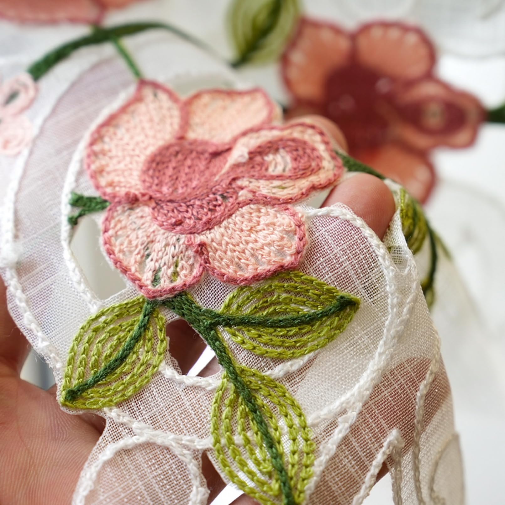 A.Monamour Rideau de Cuisine 1 Pièce Voilage Voile Transparent Blanc