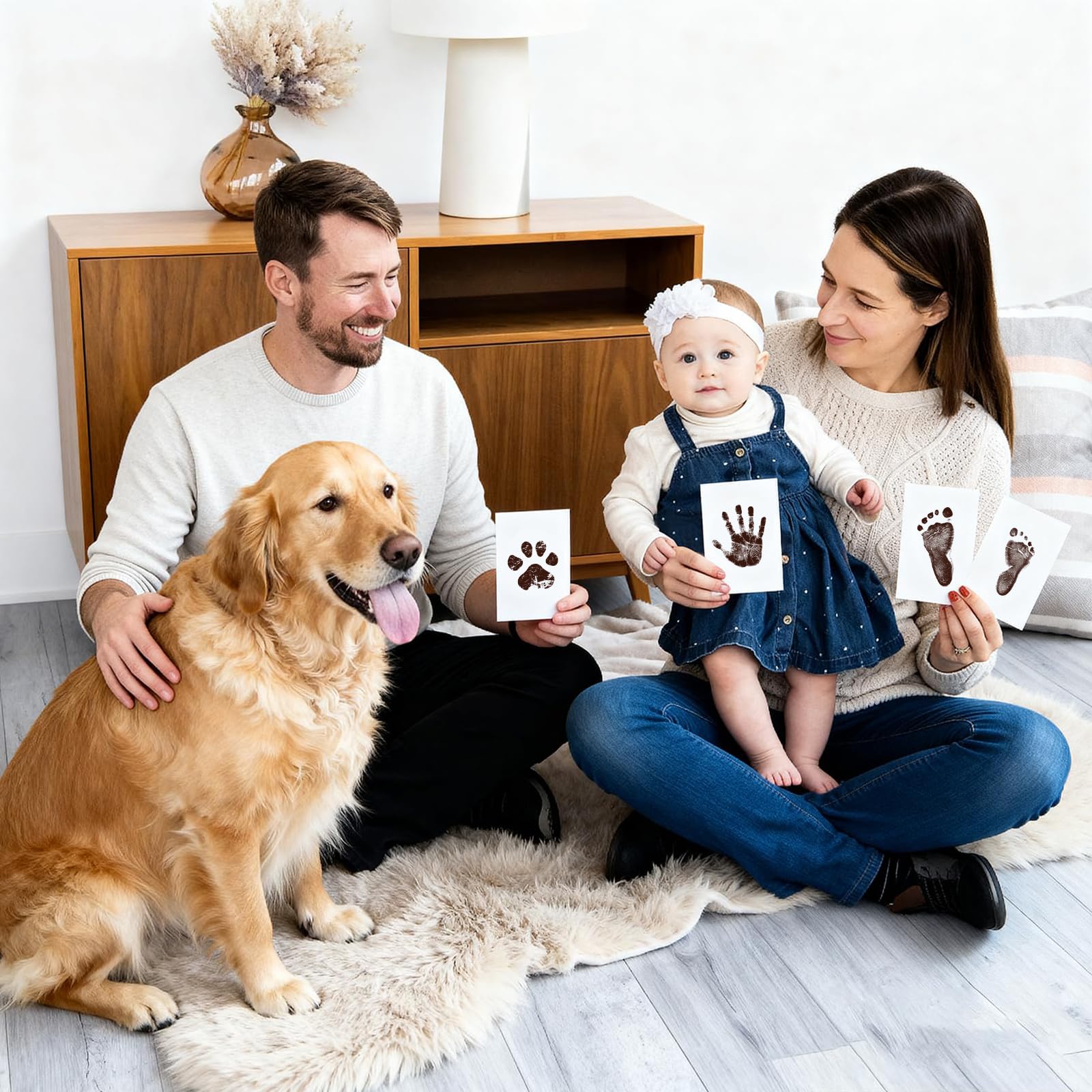 TATUNER Baby Hand and Footprint Kit Inkless - Mess Free Ink Pad, Paw Print Kit for Dogs and Cats, Safe Clean Touch Ink Pads for Newborn Handprints — view 35