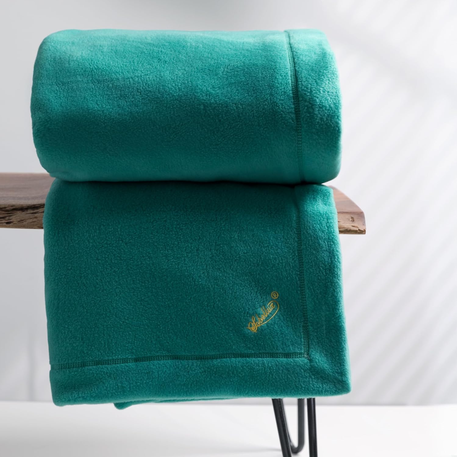Sobel Westex: Ultra-Soft Sobellux Fleece Blanket, 100% Spun Poly for Plush Comfort, (Available in a Variety of Colors and Sizes) Jungle Green, King