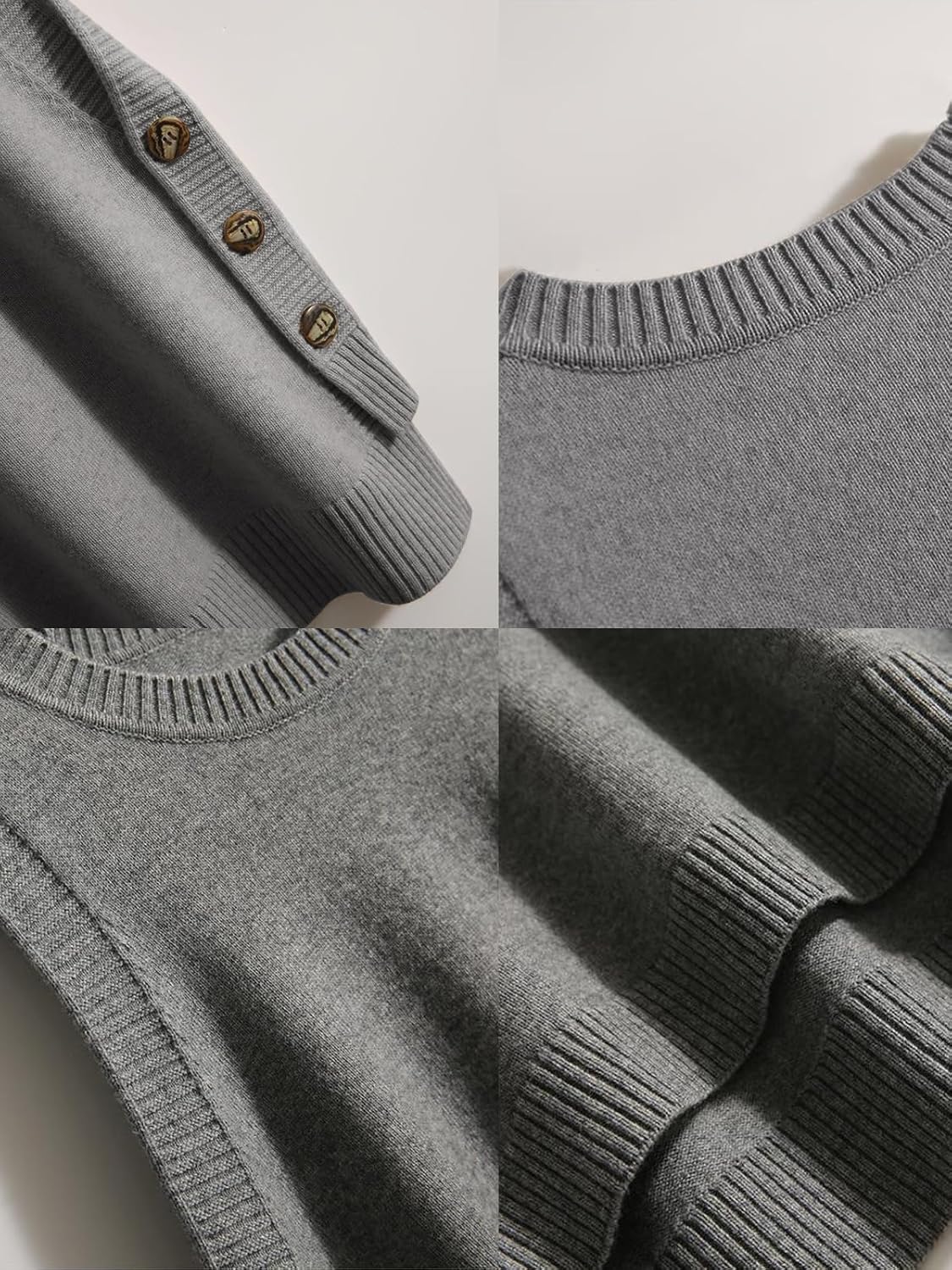 Wowcarbazole Women's Sleeveless Sweater Vest Casual Crew Neck Ribbed Knit Pullover Tops Loose Fit Full Clothes - Image 5