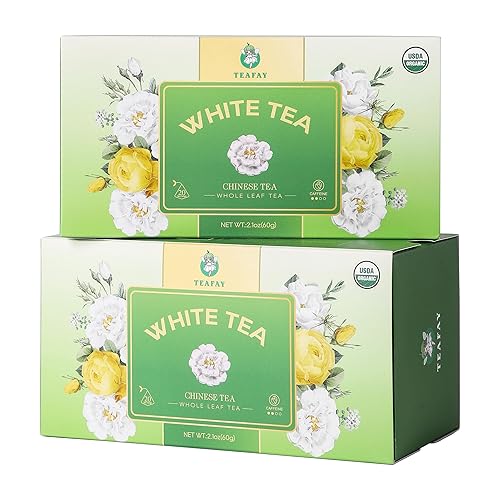 Vista 10 de TEAFAY Surtido de muestras de té – 9 sabores, 18 bolsas de té piramidales envueltas individualmente, 100% natural, seleccionado a mano, hoja entera