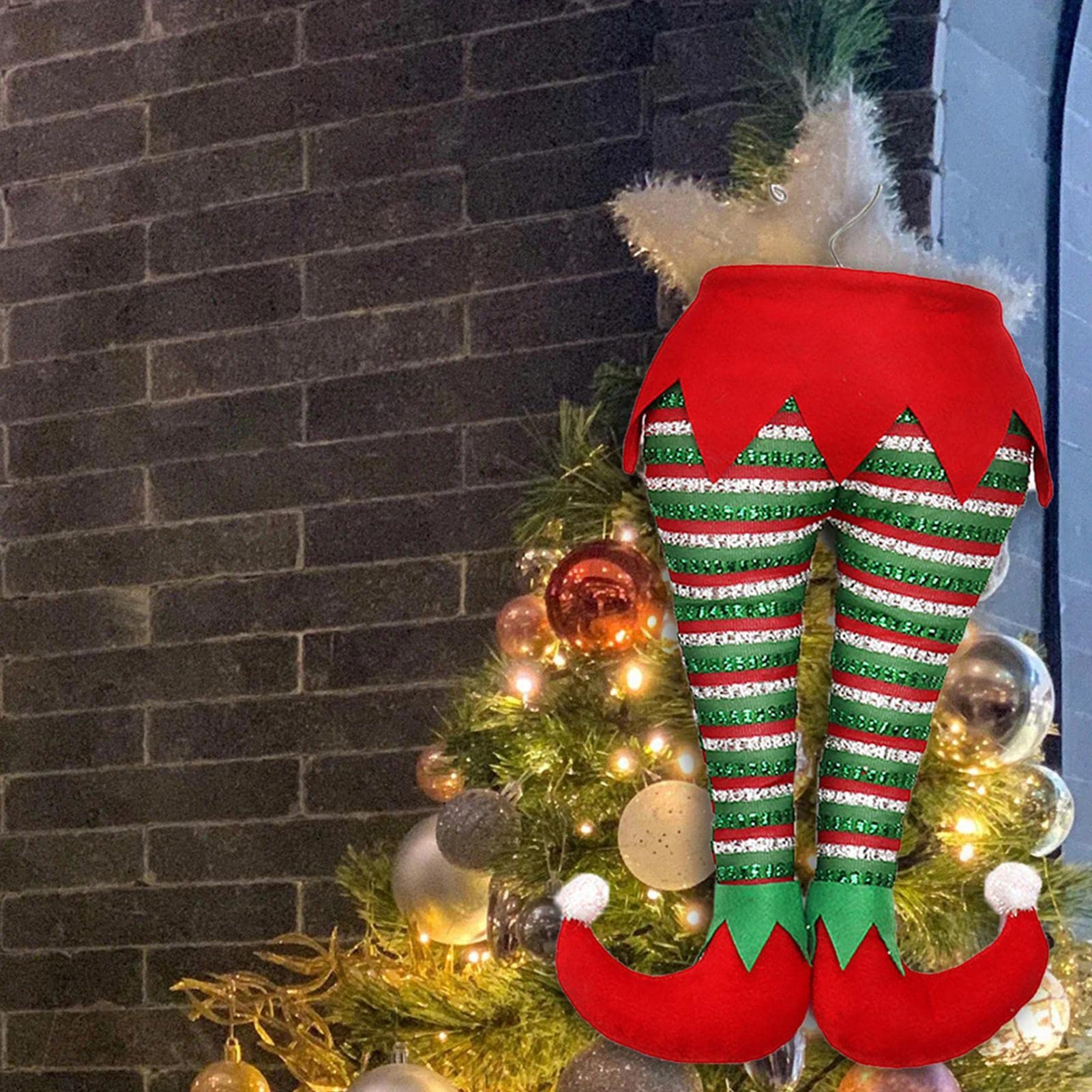 Weihnachts-Elfen Mit Weichen, Biegbaren Beinen – 58 Cm Deko Für Innen & Außen | Perfekt Für Baum, Kaminsims & Geschenk