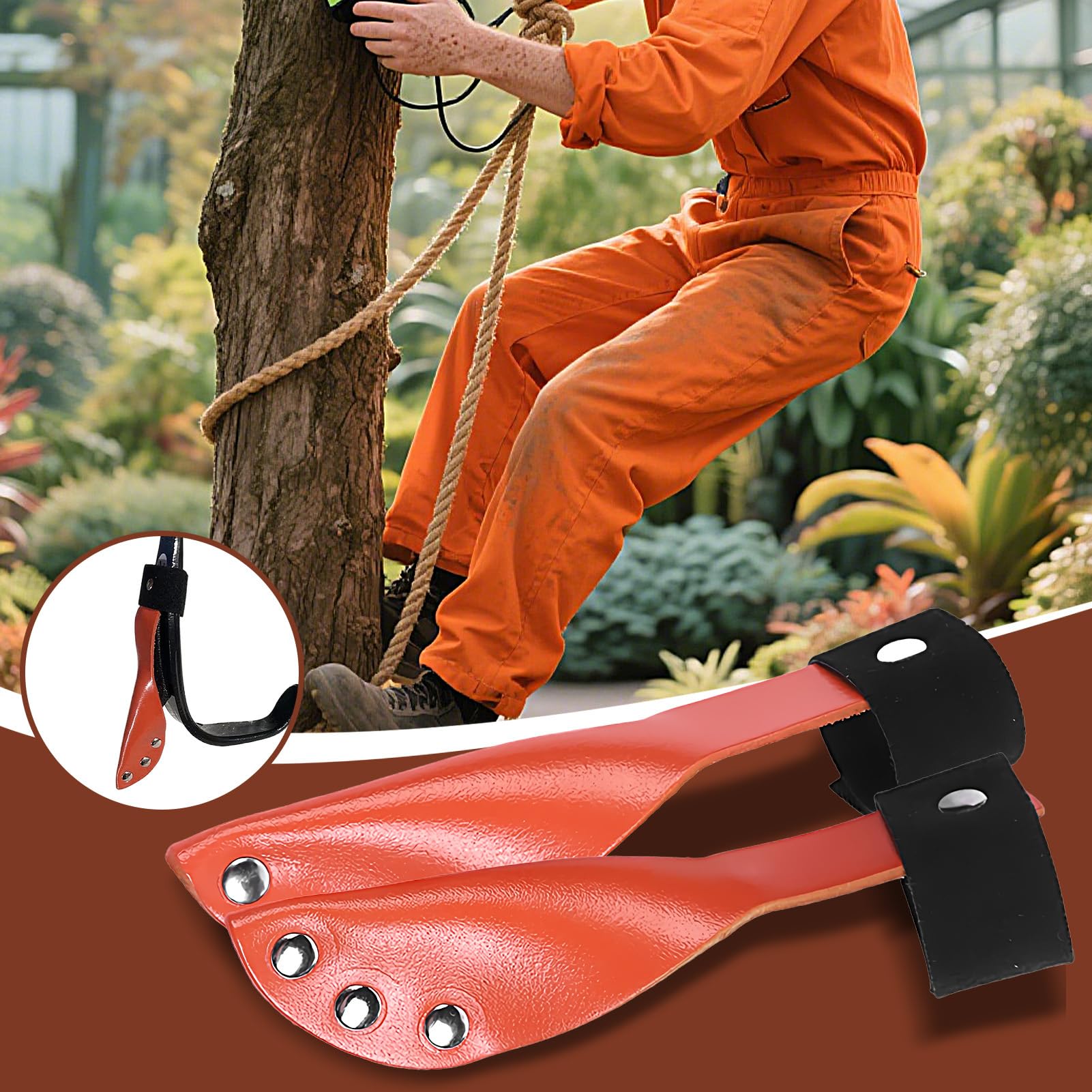 Tree Climbing Spikes Cover - Soft Flexible Guards for Climbing Gear | Secure Protective Accessories for Hikers, Arborists, Landscapers, Farmers, Workers & Outdoor Sports Climbings Equipment
