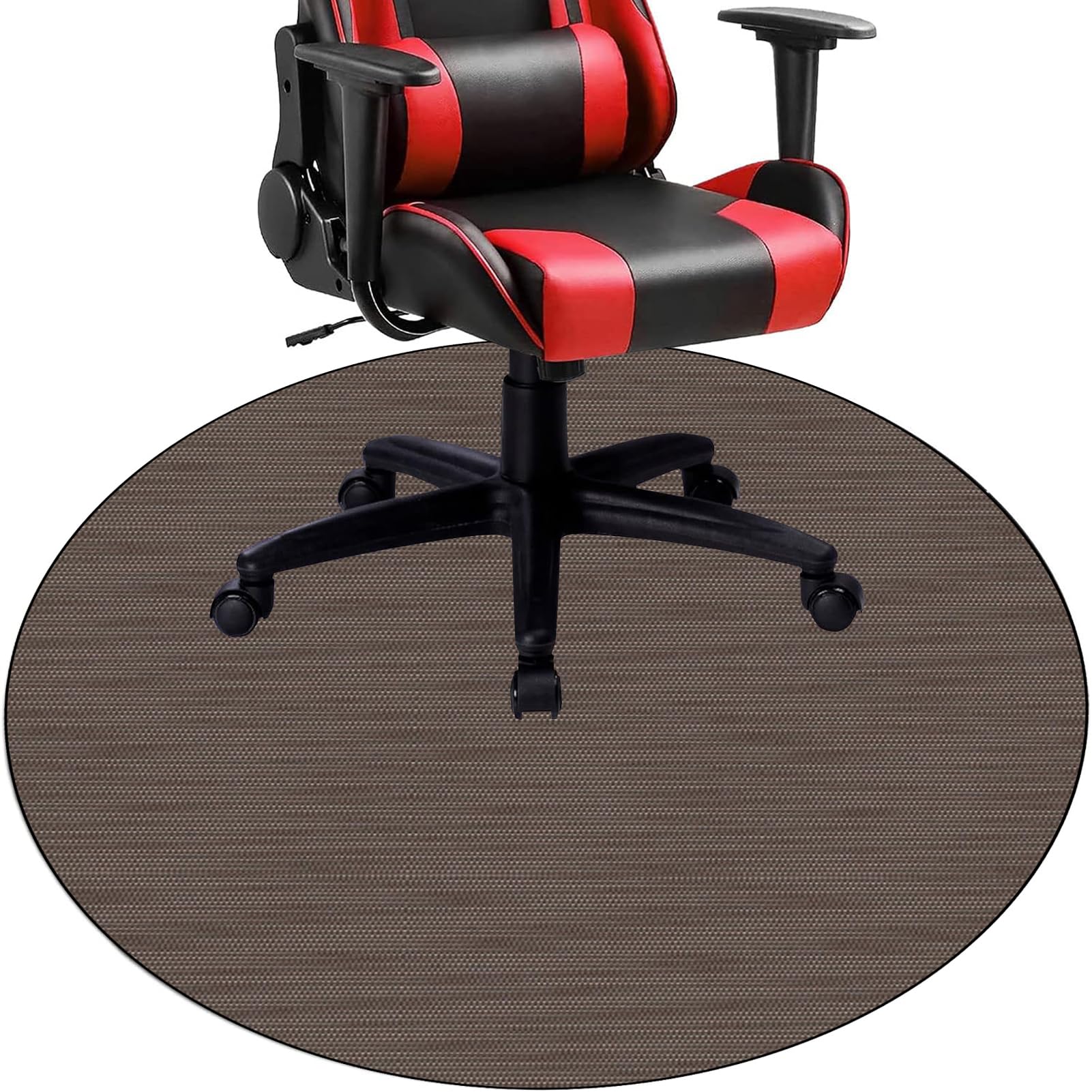 Tkuhknag Office Chair Mat for Hard Floor, Hard-Floor Chair Mats, Round Gaming Chair Mat, Desk Chair Mat, Carpet Chair Mats, Multi-Purpose Hard Floor Protector for Home and Office Non Slip 160 cm