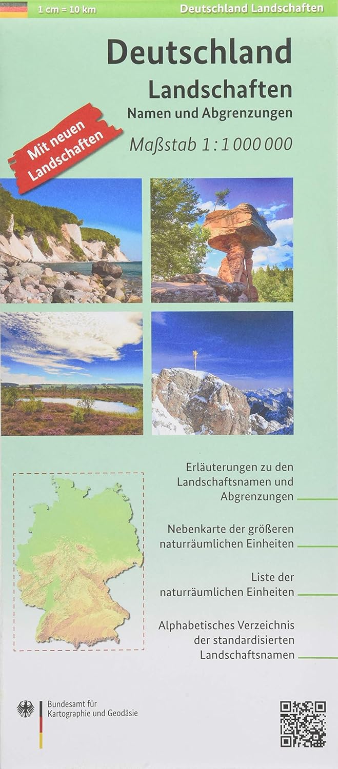 Deutschland Landschaften 11 000 000 Landschaftskarte mit Namen und Abgrenzungen Deutschland Landschaften 11 000 000 Landschaftskarte mit Namen und Abgrenzungen
