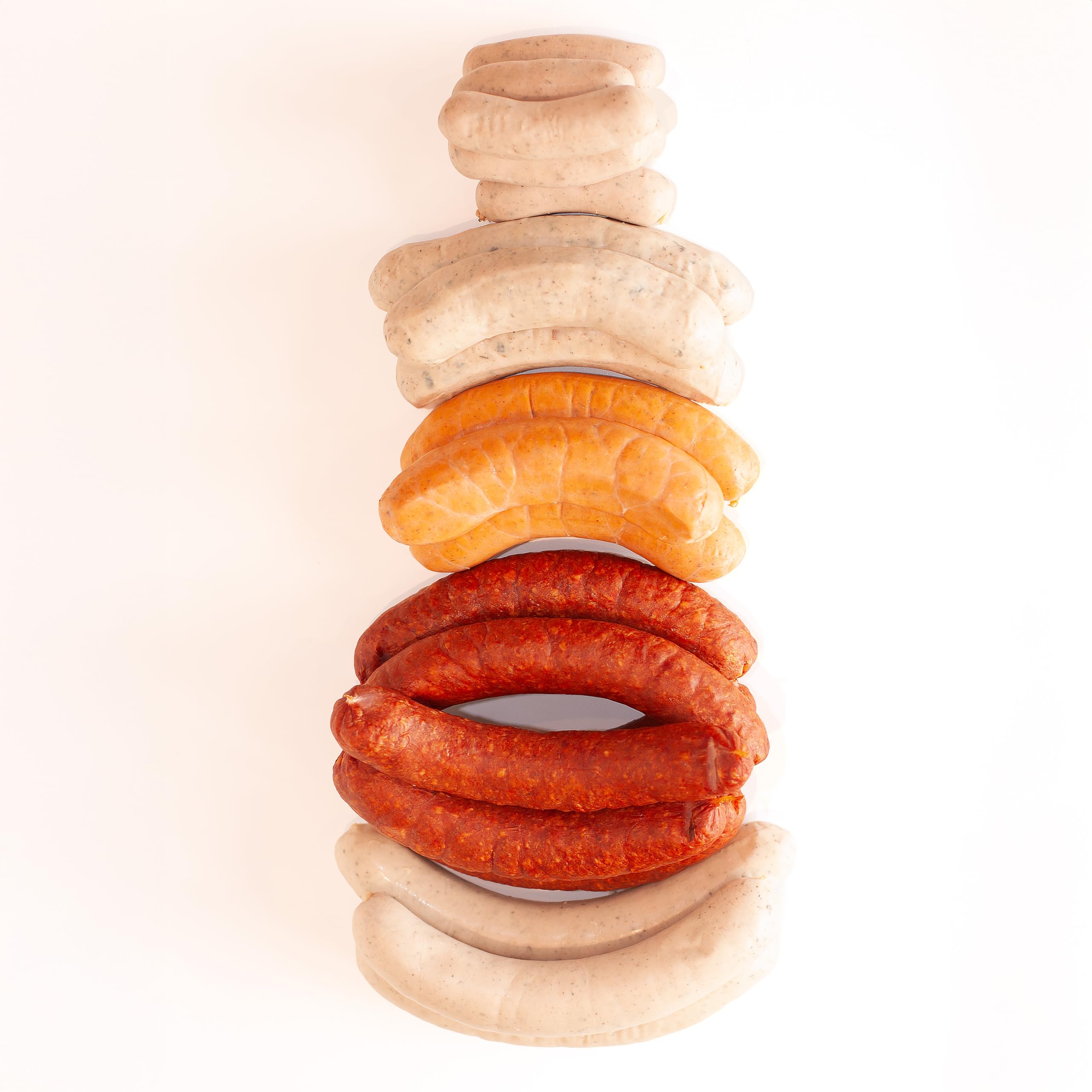 MEISTER'S Grillpaket Bratwurst, Käsewurst, Rauchwurst Debrecziner, BBQ Bratwurst ohne Darm, Weihnachtsmarkt-Grillwurst, Rostbratwurst im Lebensmittel Paket zum Grillen & Braten