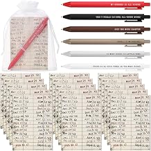 Sayglossy 20 Sets Book Club Gifts for Book Lovers, Pen Journal and Bag