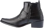Men's Cowboy Boots Western Pointed Toe Zipper Dress Casual Riding