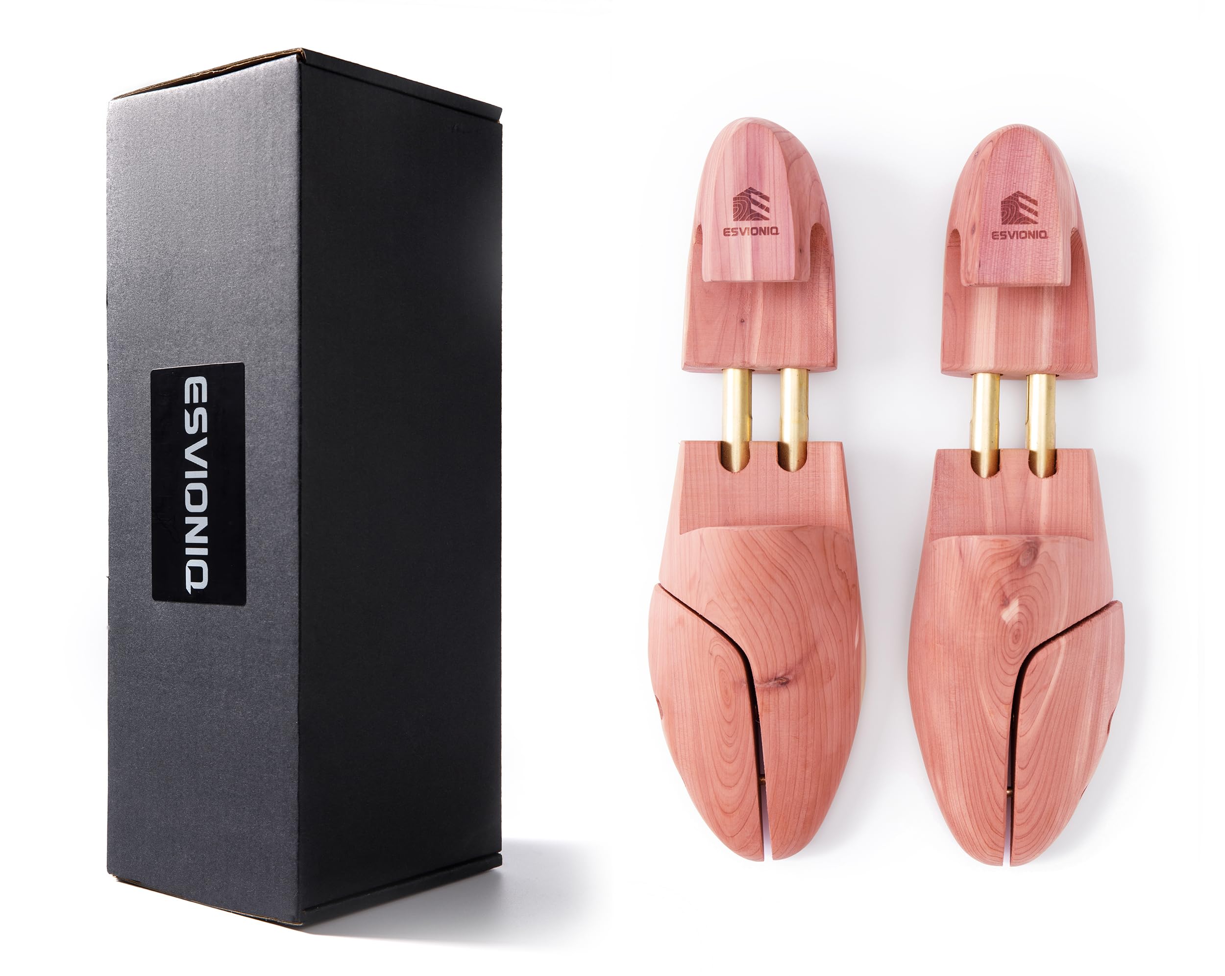 Esvioniq Ceder Schoenboom met Twin Tubes,Rode Ceder Houten Schoenbomen Voor Mannen, Schoenhouder UK Maat 5-14, Houten Schoenvormhouder, Hout, UK 5-6/EU 38-39