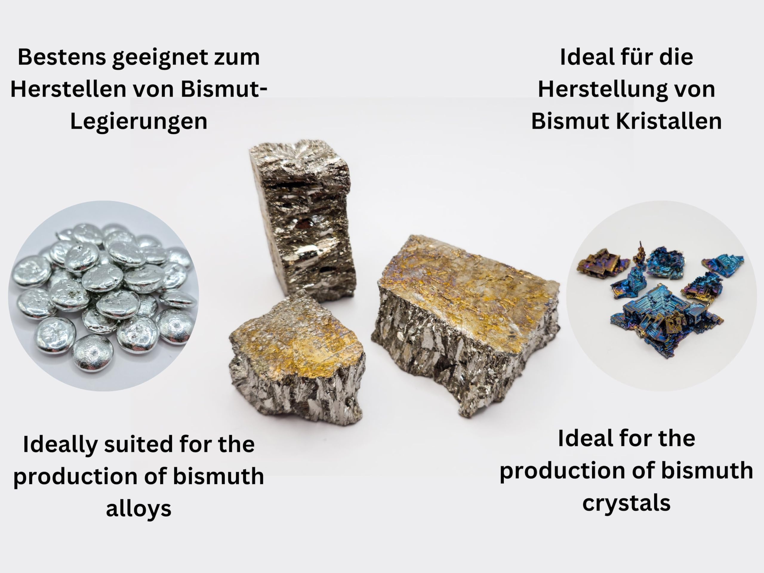 Bismut 100 G Barren – 99,95% Reinheit, Element 83, Wismut-Metall Für Legierungen, Experimente Und Magnetwerkstoffe Bismut 100 G Barren – 99,95% Reinheit, Element 83, Wismut-Metall Für Legierungen, Experimente Und Magnetwerkstoffe