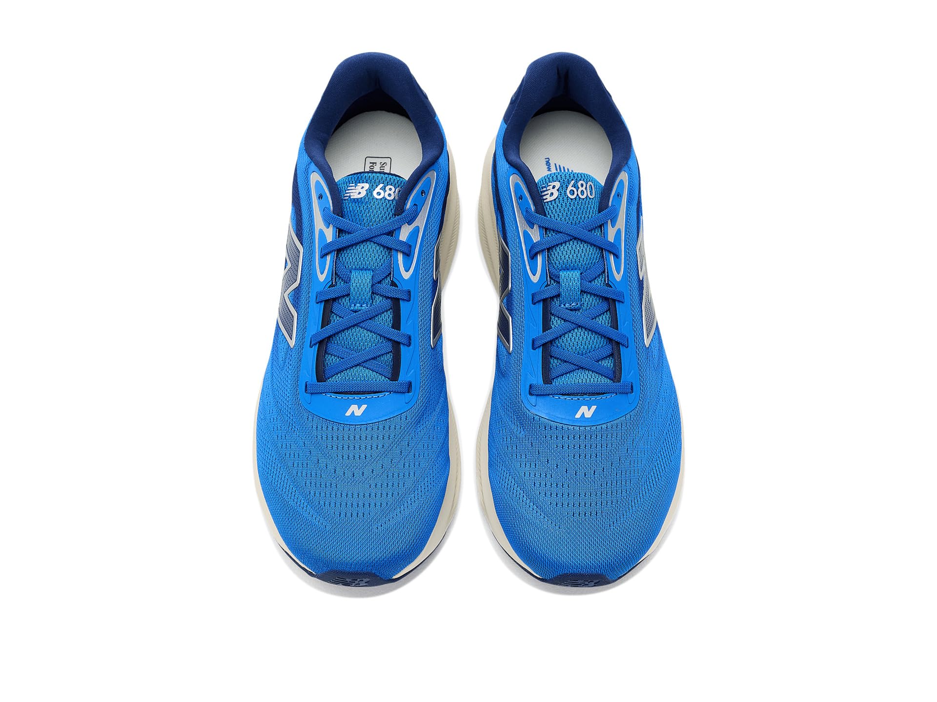 New Balance Męskie buty do biegania Fresh Foam 680 V9, Niebieski ptak/wyblakły czarny, 8.5
