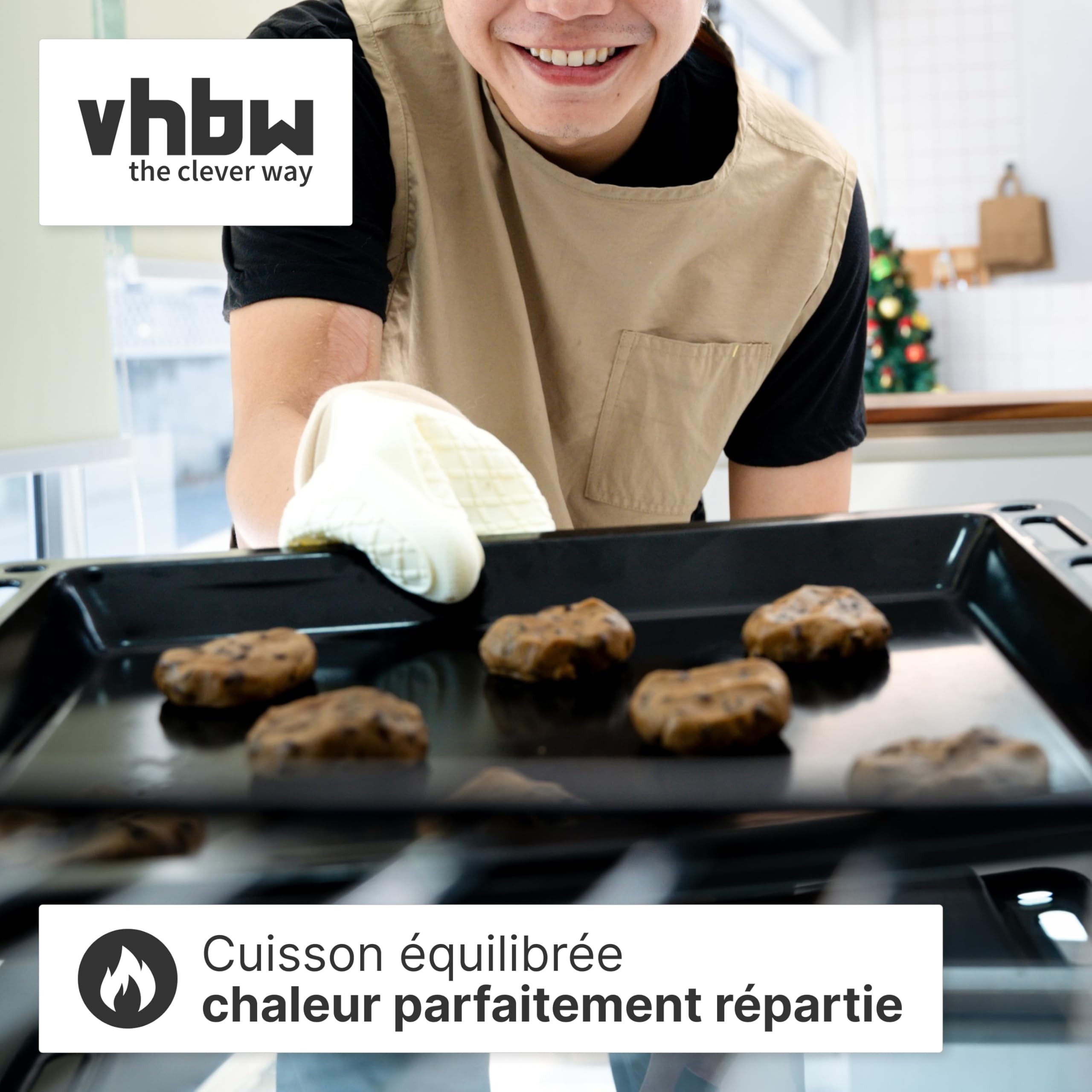 vhbw Plaque de four remplacement pour Miele HBB 71 pour Four - 44,5 x 37,5 x 5 cm