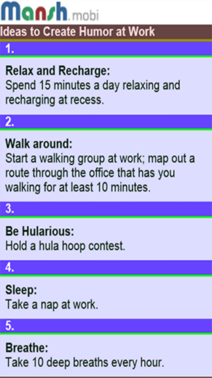 Humoring Block Work 99 Ideas to Create Humor at Work: app su Amazon Appstore