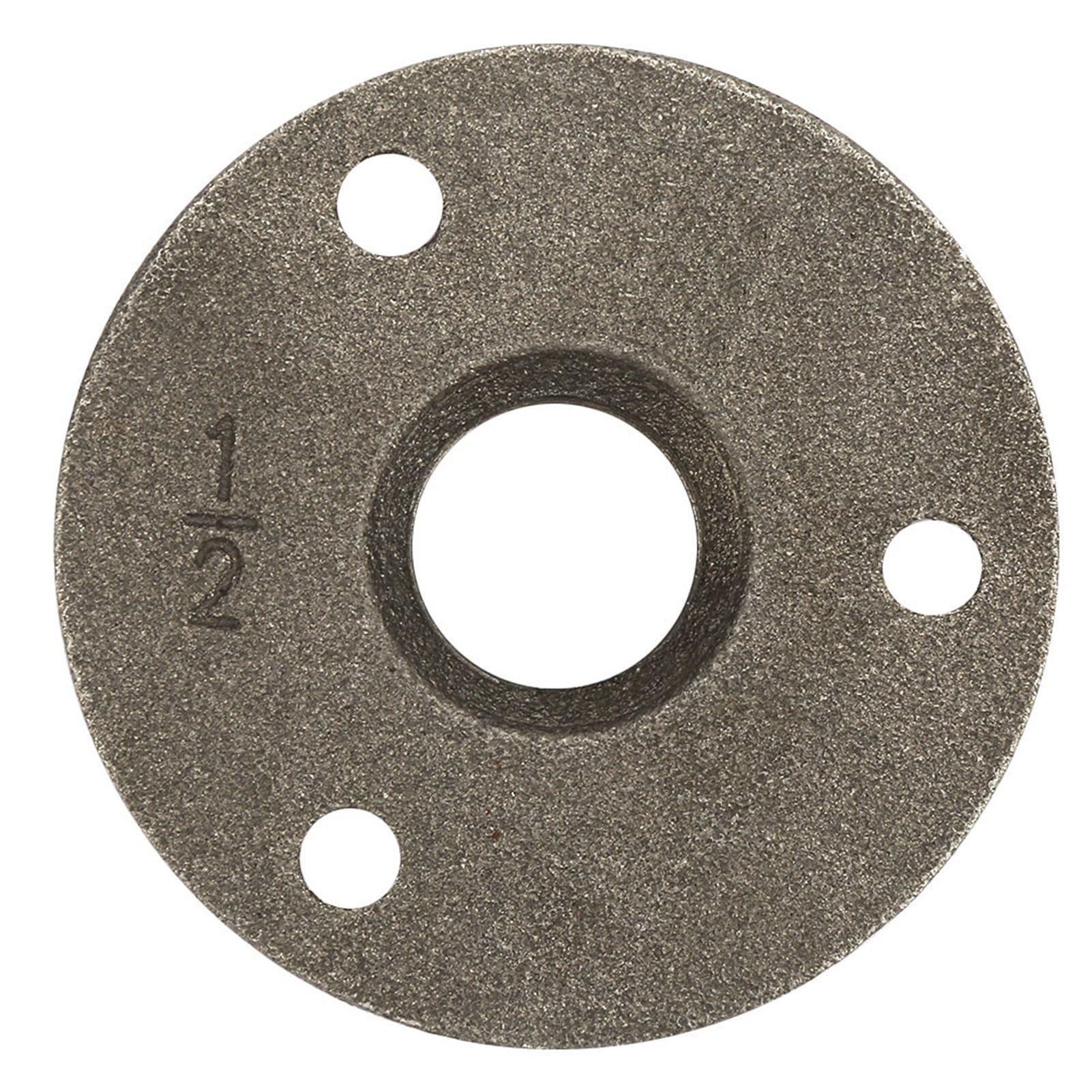 Fafeicy 10-Pack 1/2" Floor Flange Base – 3-Hole Threaded Pipe Support For Plumbing & Faucet Mounting (Aluminum Alloy)