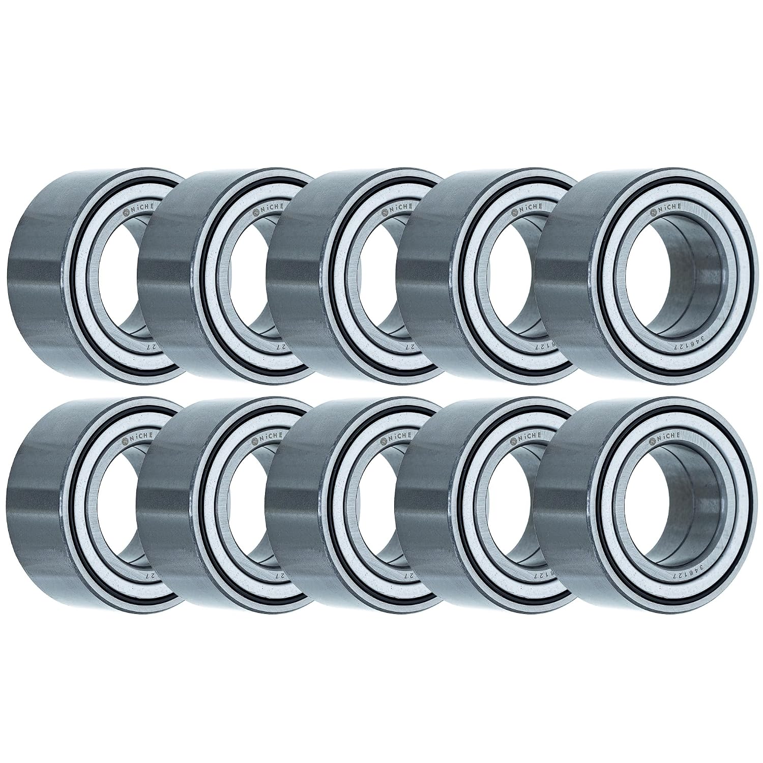 NICHE Wheel Bearing 34x61x27mm Double Row Angular Contact 10 Pack