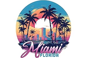 Miami B Souvenir Fridge Magnet