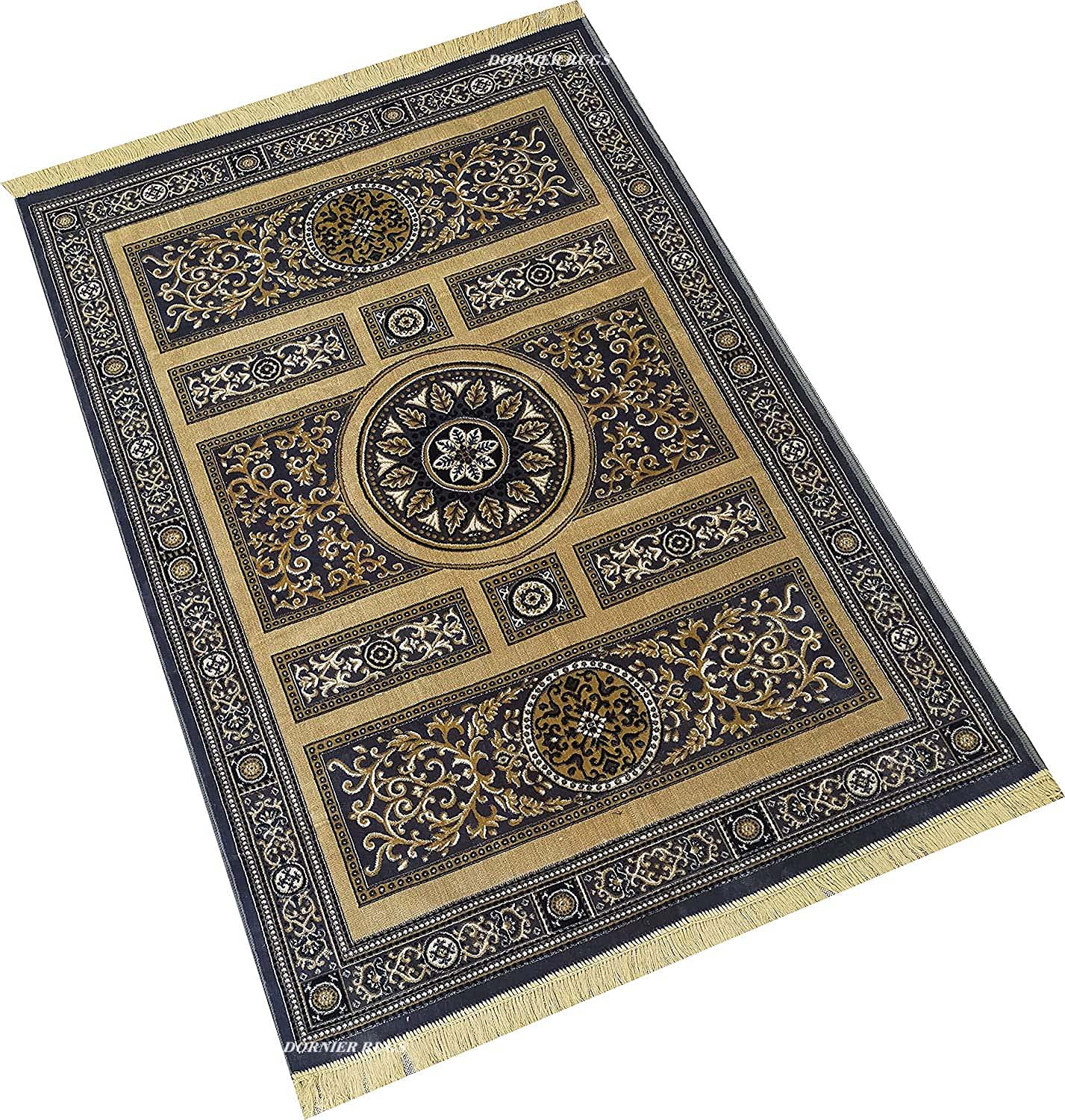 ELFIN RUGS Kashmiri Persian Traditional Silk Velvet Touch Carpet with Non-Slip Backing for Home Bedroom Living Room and Hall 4 Feet by 6 Feet (120x180cm) Color-Multi (B0BG83JJDB) Amazon Price History, Amazon Price Tracker