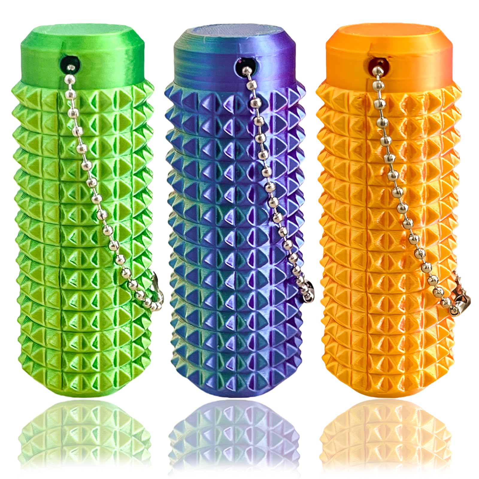 Little Ouchies Fidget – Porte-clés Spiky Imprimé 3D, Anti-stress Avec Picots, Mini Jouet De Poche Pour Adulte (10 Couleurs)
