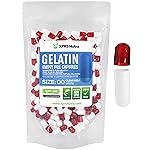 XPRS Nutra Size 00 Empty Capsules - 100 Count Empty Gelatin Capsules - Pill DIY Capsule Filling - Fillable Pill Gel Caps for Do-It-Yourself Supplements (Clear Red/White)