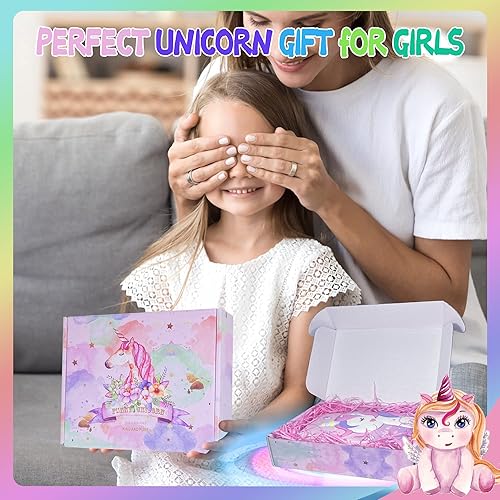 Miniatura 6 de FIRITHYC Juego de marcadores perfumados de frutas, 56 piezas de suministros de arte para niños, regalos de unicornios para niñas, juego de