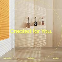 Vista 3 de Colgador de Ukulele de Montaje en Pared de Madera Fabricado en los Estados Unidos o Colgador de Mandolina - Nogal Negro - String Swing CC01UK-BW