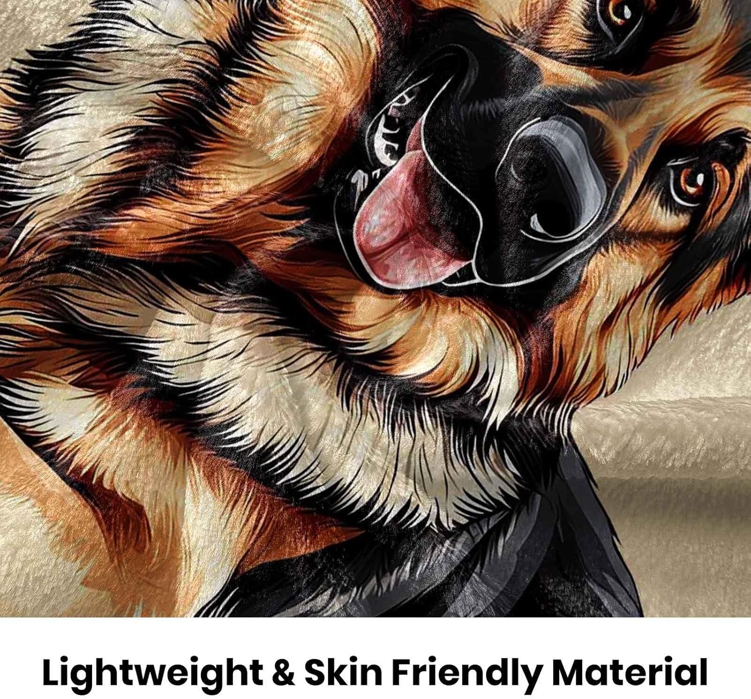 German Shepherd Gifts for Women, German Shepherd Mom Throw Blanket 60"X50", Shepherds Dog Decor for Shepherds Lovers Gifts - Image 5