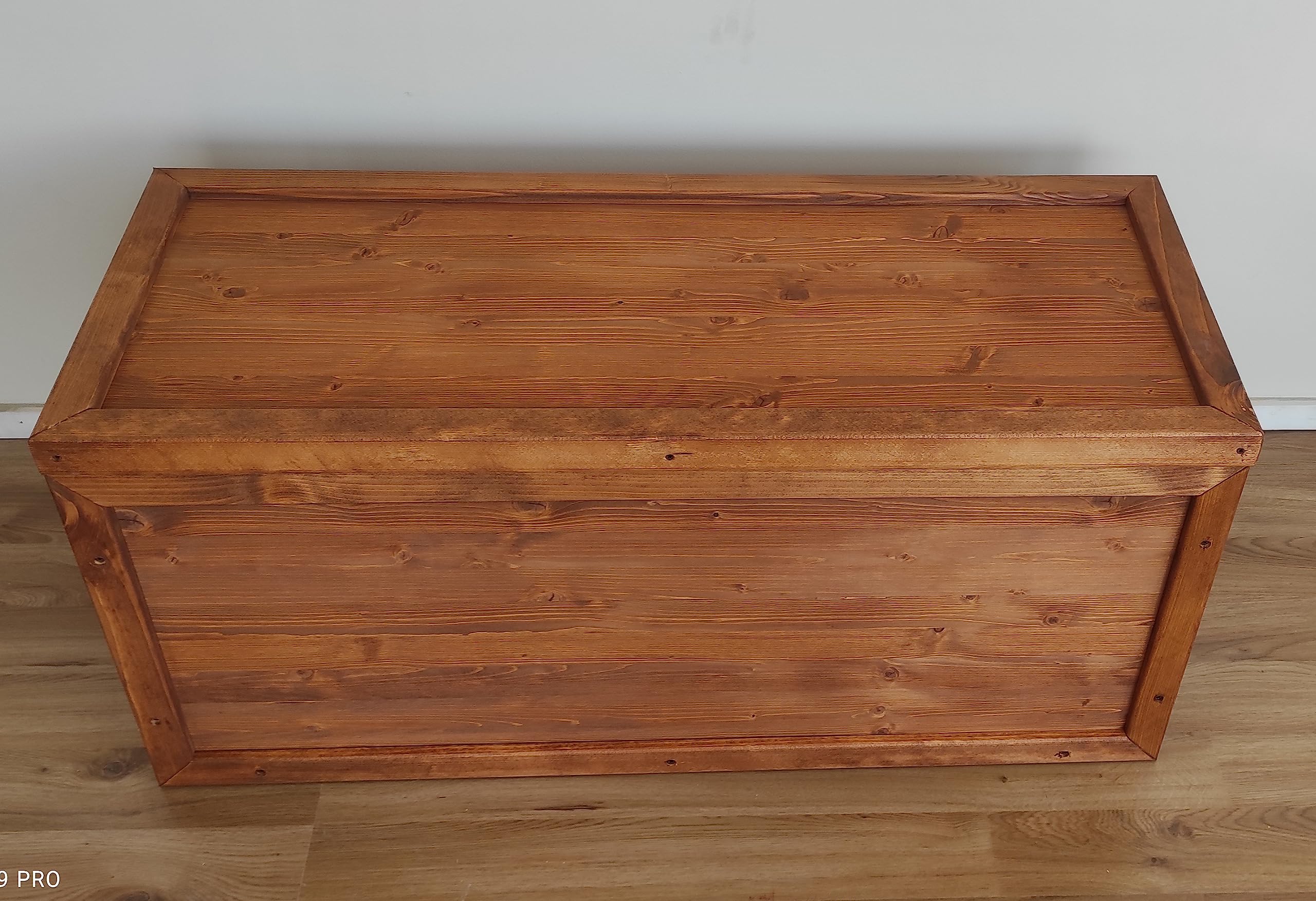 TOTAL WOOD 2012, Arcón de Madera Natural Impregnada, Modelo Samuel, Organizador con Marcos Reforzados para Interiores y Exteriores (150x40x45, Alerce)