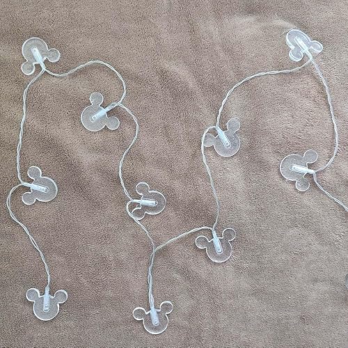 Miniatura 3 de Lámpara romántica decorativa de 5.4 ft 10 LEDs de dibujos animados de animales de ratón, luz romántica para el hogar, interior, dormitorio, fiesta,