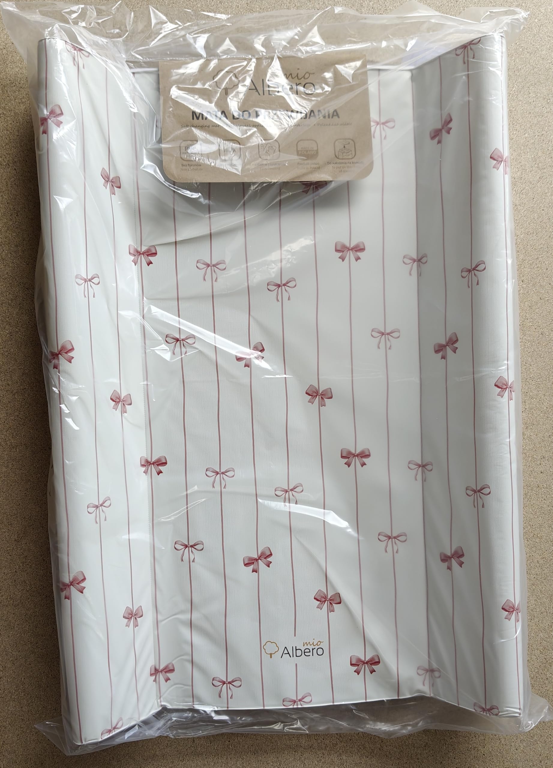 Cotton Color Cambiador base blanda para cómoda 70x47 cm Powder bows