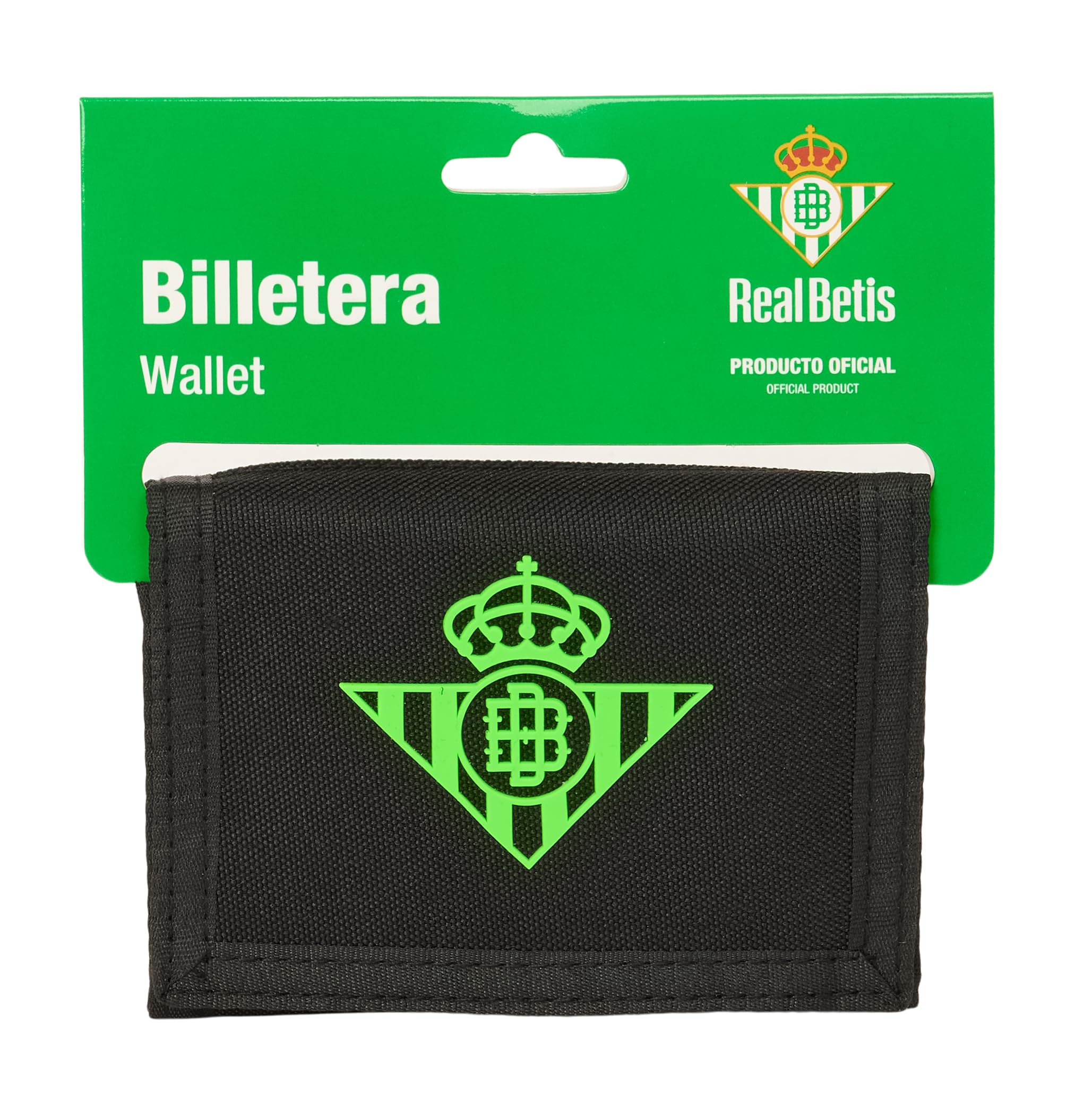 Real Betis Balompié – Wallet, Wallet, Comfortable and Versatile, 12.5 x 9.5 cm